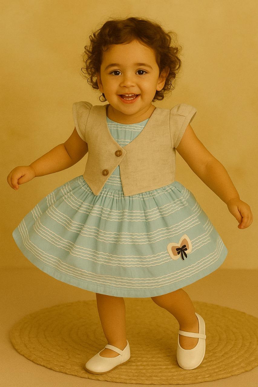 Bow Belle Linen Dress