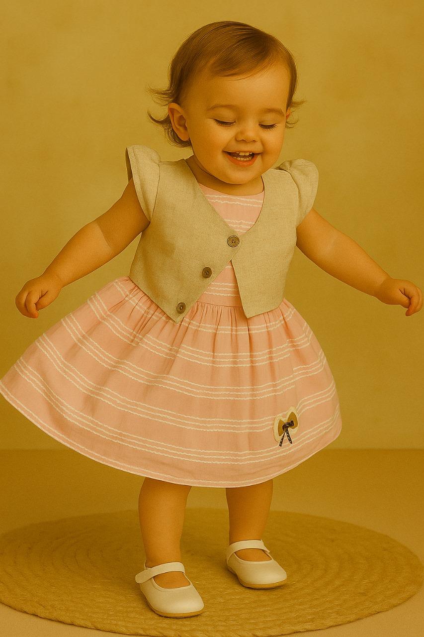 Bow Belle Linen Dress