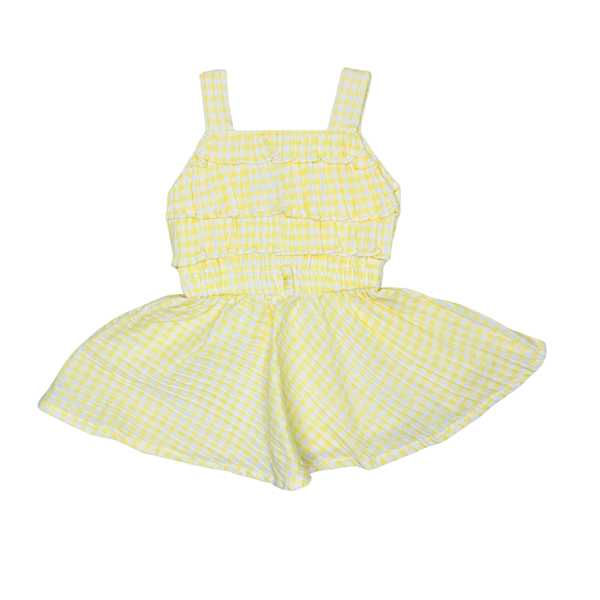 Sunny Check Twirl Dress