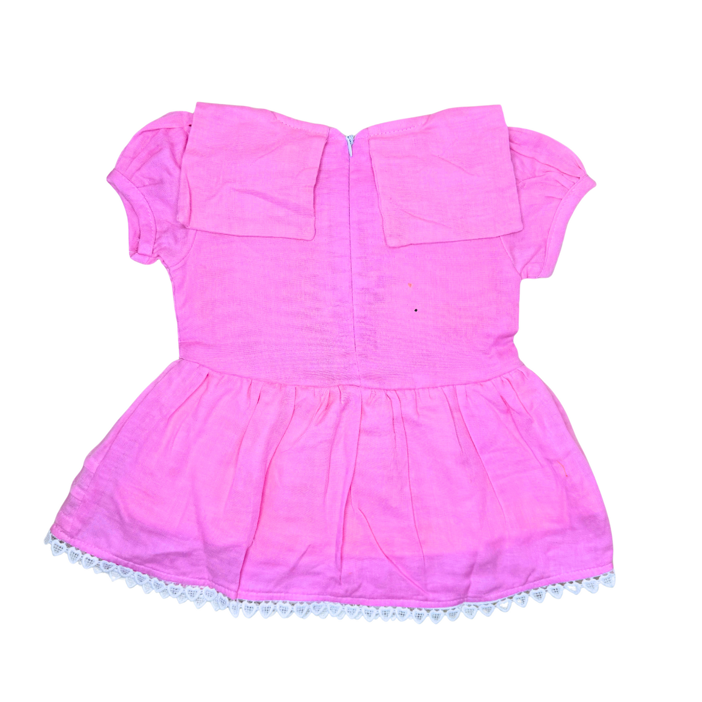 Petal Kiss Linen Dress
