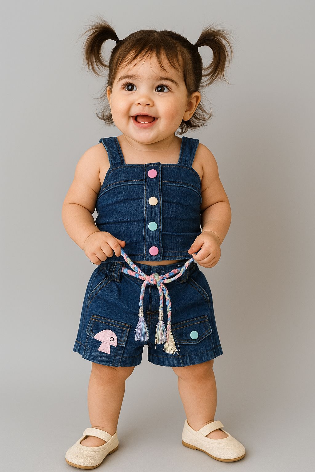 Candy Pop Denim Co-ord set