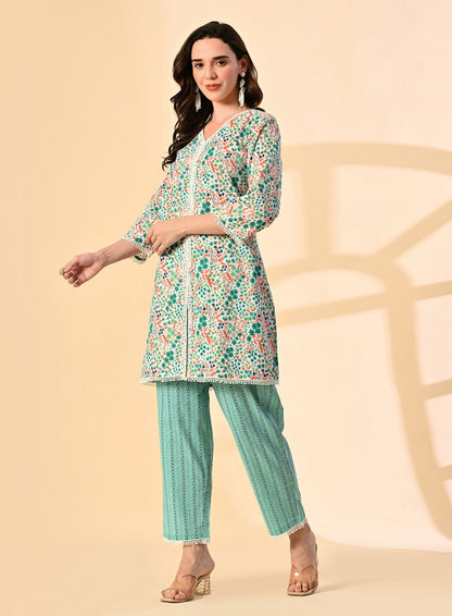 Mint Blossom Co-Ord Set