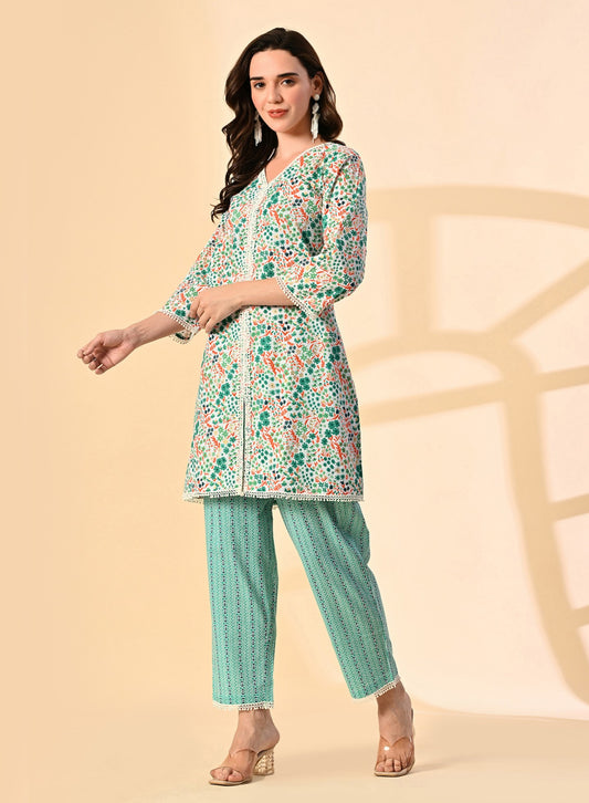 Mint Blossom Co-Ord Set